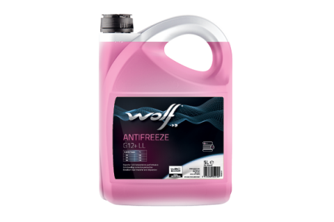 Антифриз WOLF ANTIFREEZE G12+ LL (червоний) концентрат, 5 літрів Антифриз WOLF ANTIFREEZE G12+ LL (червоний) концентрат, 5 літрів
