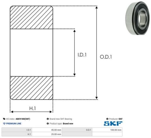 Підшипник шаровий d>30