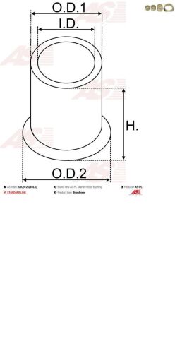 Ремкомплект стартера (деталі стартера, заглушки, шайби)