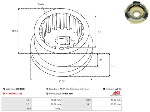 Зубчасте колесо редуктора стартера