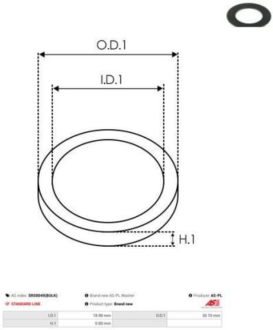 Шайба з чорного металу Шайба з чорного металу