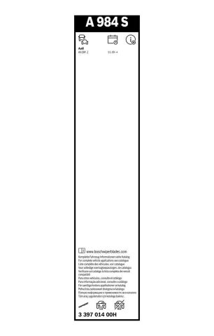 Щітки склоочисника (650/475мм) AUDI A3 Sportback (8YA, 8YF) 30 TDI