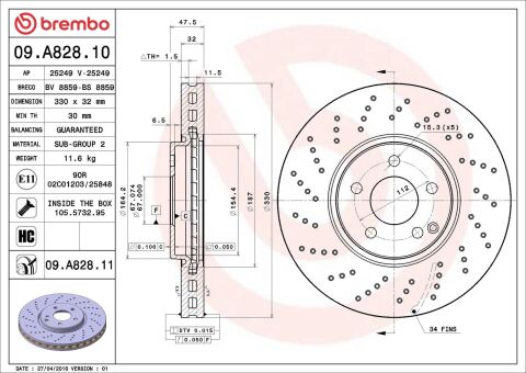 Диск гальмівний