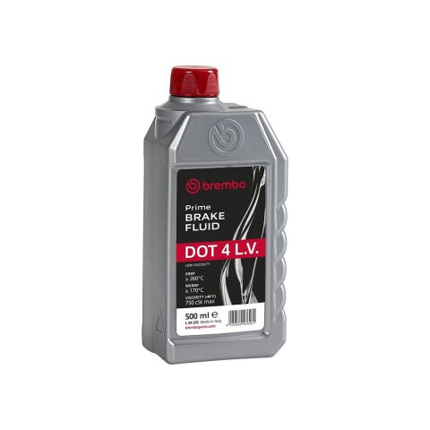 Гальмівна рідина BREMBO DOT 4 L.V., 0,5 літра Гальмівна рідина BREMBO DOT 4 L.V., 0,5 літра