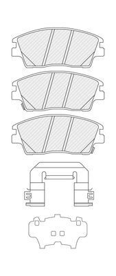 Колодки тормозные дисковые (комплект 4 шт)