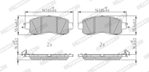 Колодки гальмівні дискові (комплект 4 шт) Колодки гальмівні дискові (комплект 4 шт)
