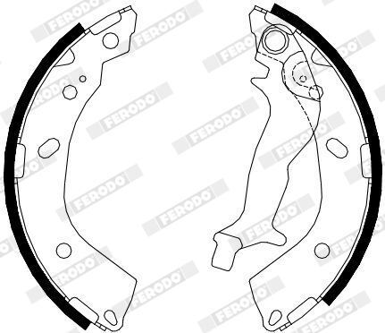 Колодки гальмівні барабанні (комплект 4 шт)