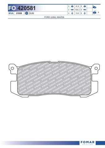 Колодки гальмівні дискові Колодки гальмівні дискові