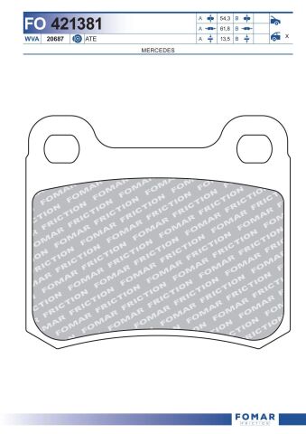 Колодки тормозные дисковые Колодки тормозные дисковые