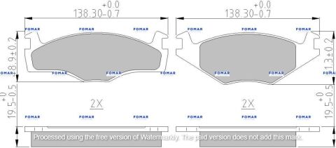 Колодки гальмівні дискові