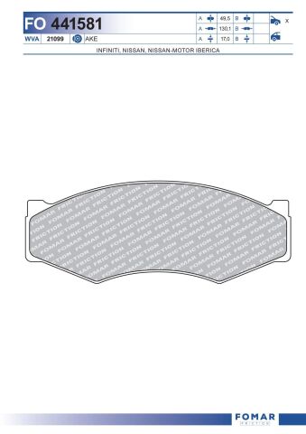 Колодки тормозные дисковые