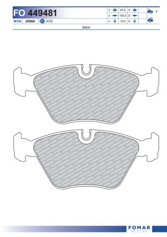 Колодки гальмівні дискові