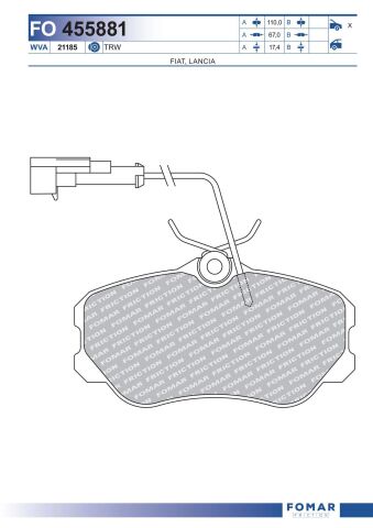 Колодки гальмівні дискові Колодки гальмівні дискові