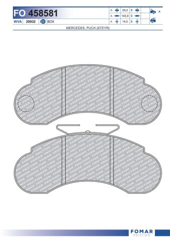 Колодки тормозные дисковые