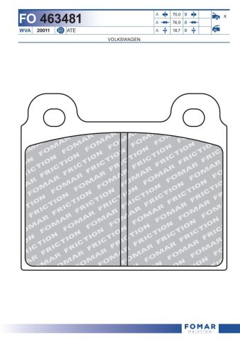 Колодки тормозные дисковые