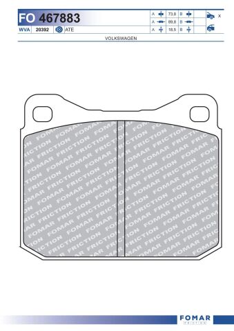 Колодки гальмівні дискові Колодки гальмівні дискові