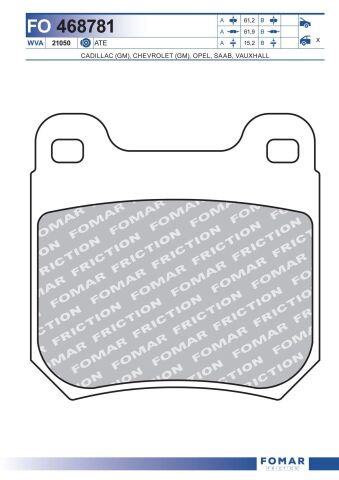 Колодки тормозные дисковые