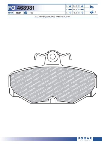 Колодки гальмівні дискові