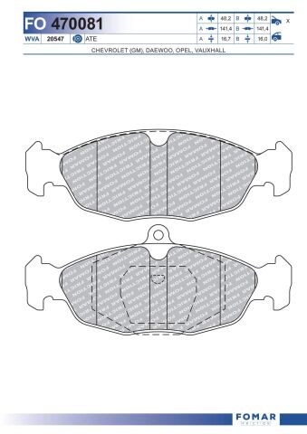 Колодки гальмівні дискові Колодки гальмівні дискові