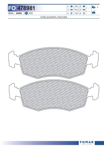 Колодки гальмівні дискові