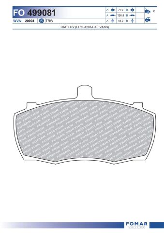 Колодки гальмівні дискові Колодки гальмівні дискові