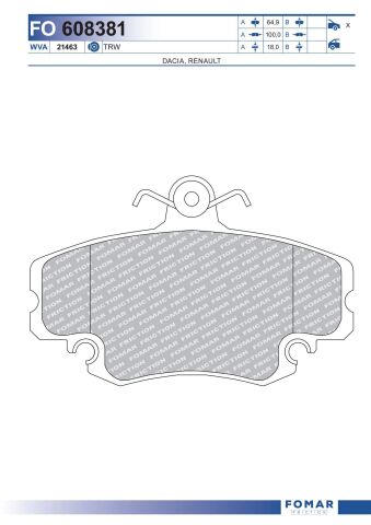 Колодки гальмівні дискові