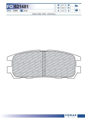 Колодки гальмівні дискові
