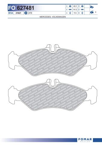 Колодки гальмівні дискові Колодки гальмівні дискові