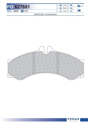 Колодки гальмівні дискові