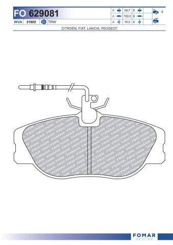 Колодки гальмівні дискові