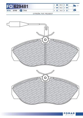 Колодки тормозные дисковые