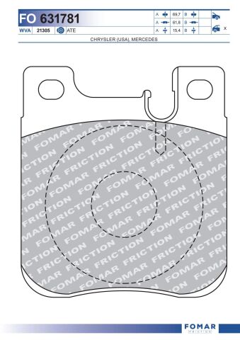 Колодки тормозные дисковые