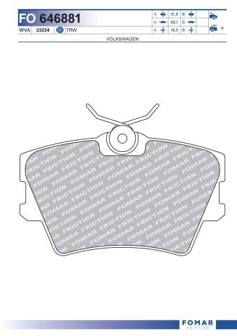 Колодки гальмівні дискові Колодки гальмівні дискові