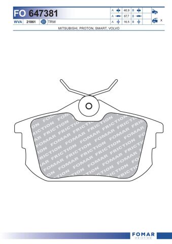 Колодки тормозные дисковые Колодки тормозные дисковые