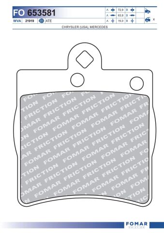 Колодки тормозные дисковые