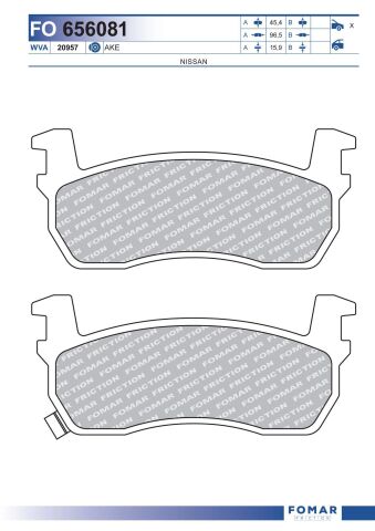 Колодки гальмівні дискові