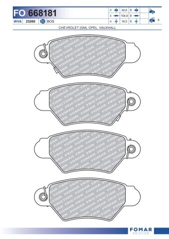 Колодки гальмівні дискові