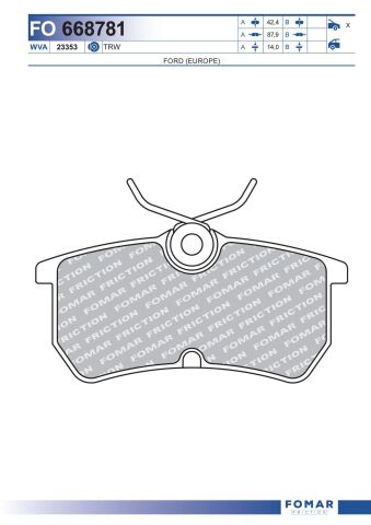 Колодки гальмівні дискові