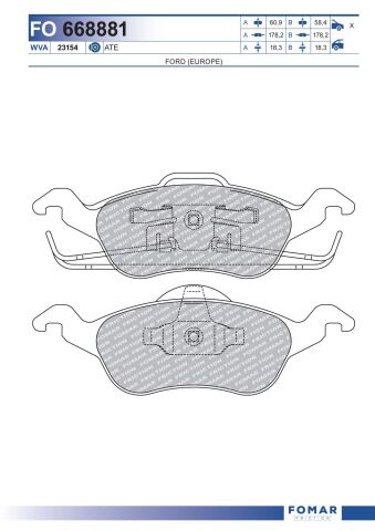 Колодки гальмівні дискові