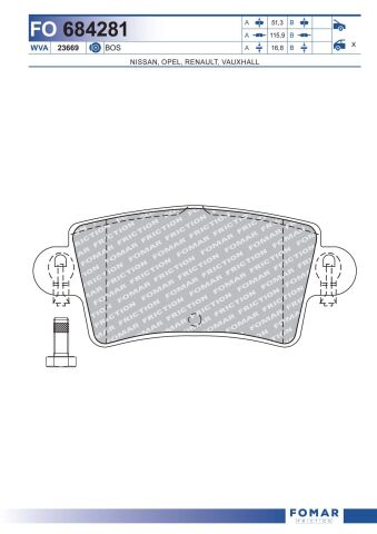 Колодки гальмівні дискові Колодки гальмівні дискові