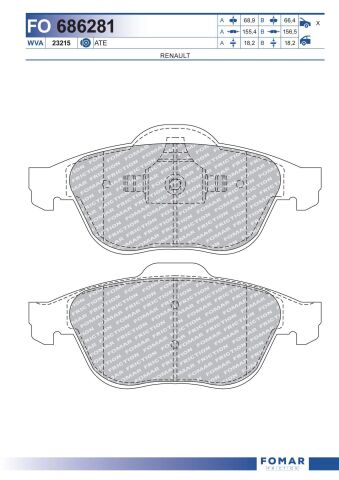 Колодки тормозные дисковые Колодки тормозные дисковые