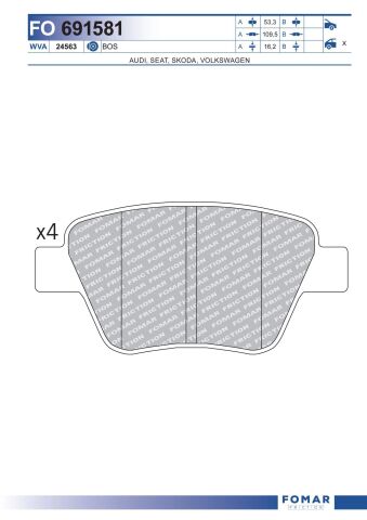 Колодки гальмівні дискові Колодки гальмівні дискові