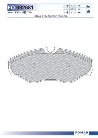 Колодки гальмівні дискові Колодки гальмівні дискові