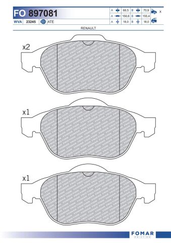 Колодки гальмівні дискові