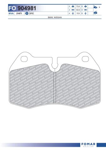 Колодки гальмівні дискові Колодки гальмівні дискові