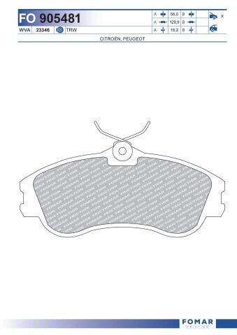 Колодки тормозные дисковые