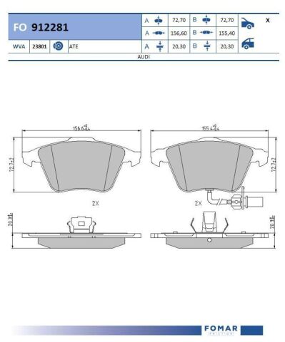 Колодки тормозные дисковые Колодки тормозные дисковые