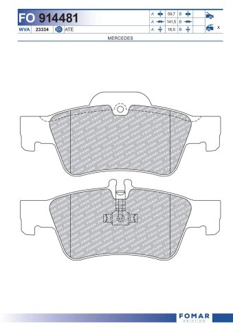 Колодки гальмівні дискові