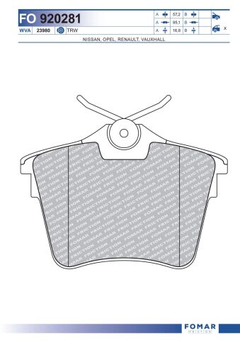 Колодки тормозные дисковые Колодки тормозные дисковые