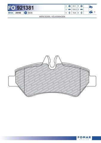 Колодки гальмівні дискові